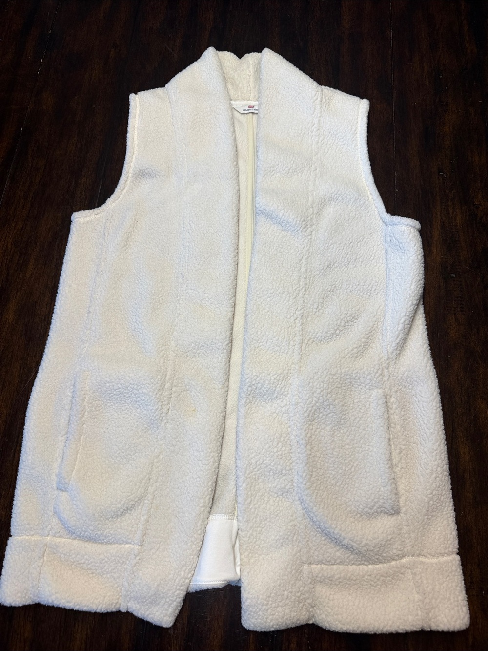 Vineyard Vines Women’s  Cream Sherpa Vest